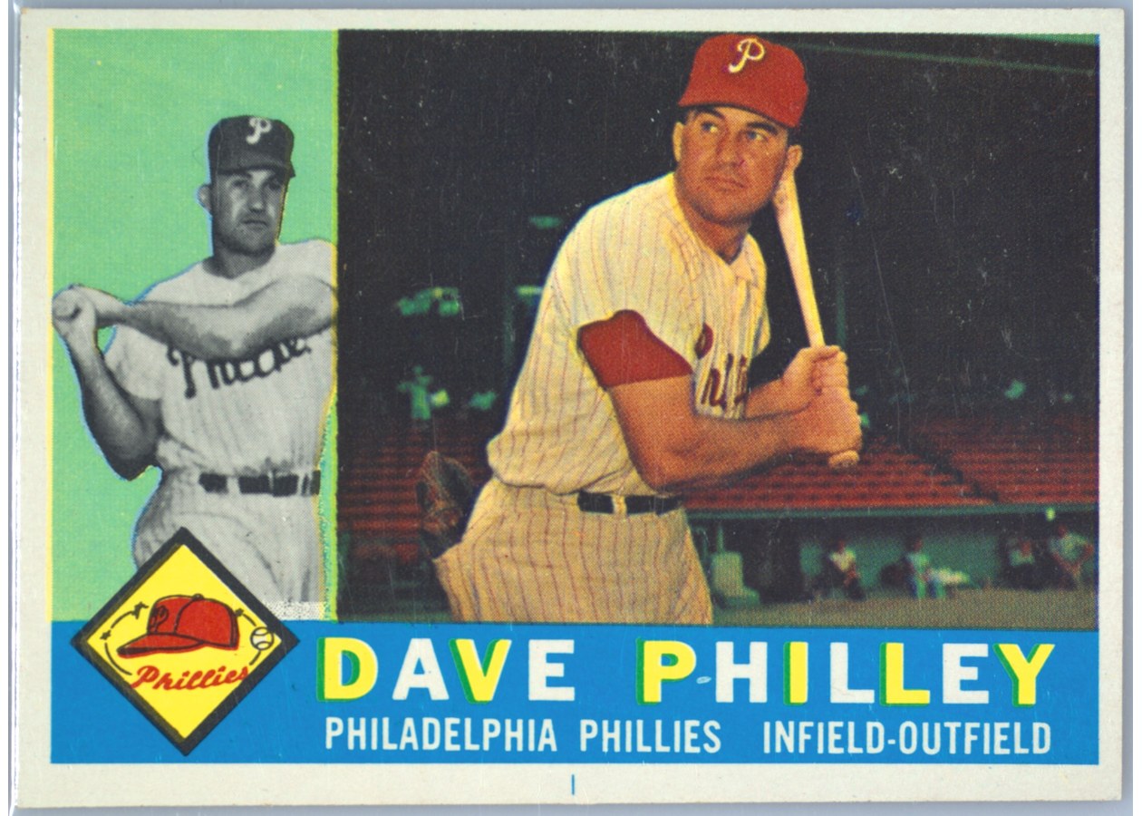 1960 Topps #52 Dave Philley, Philadelphia Phillies