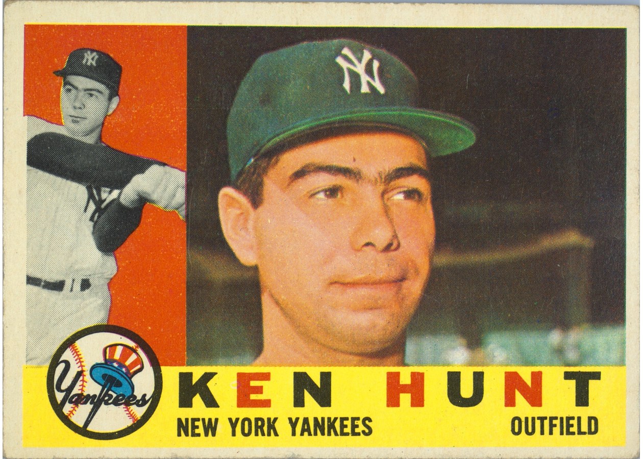 1960 Topps #522 Ken Hunt, New York Yankees