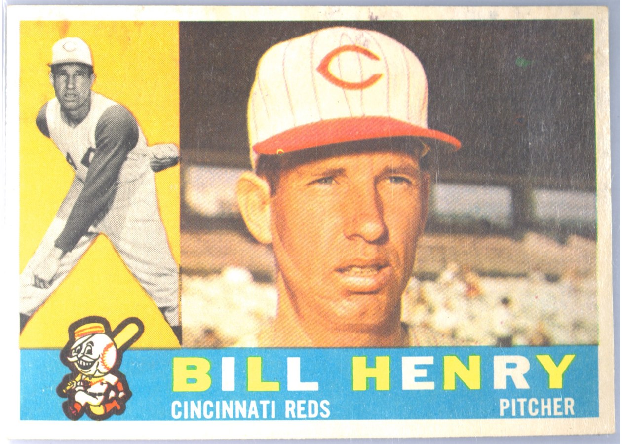 1960 Topps #524 Bill Henry, Cincinnati Reds