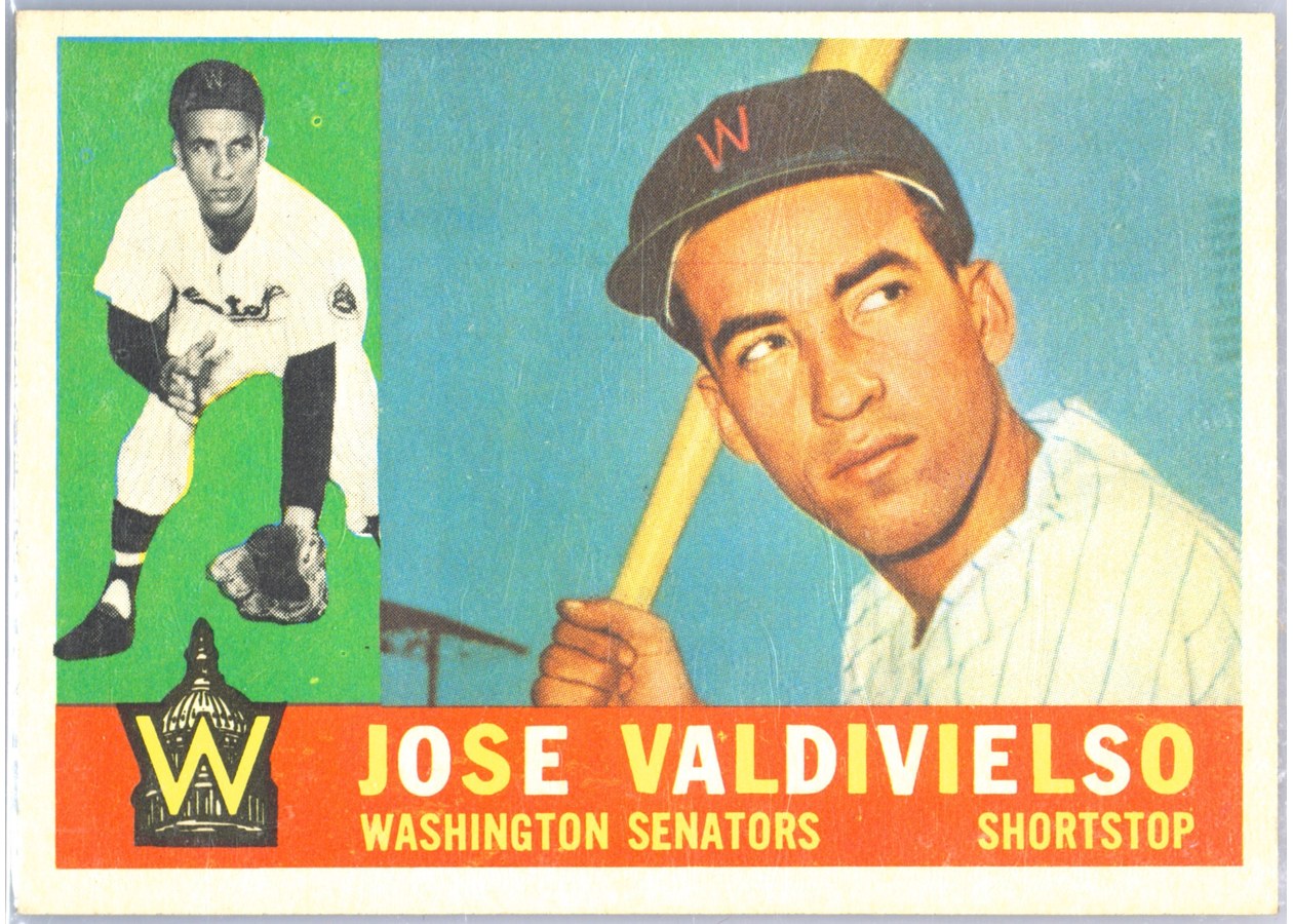 1960 Topps #527 Jose Valdivielso, Washington Senators