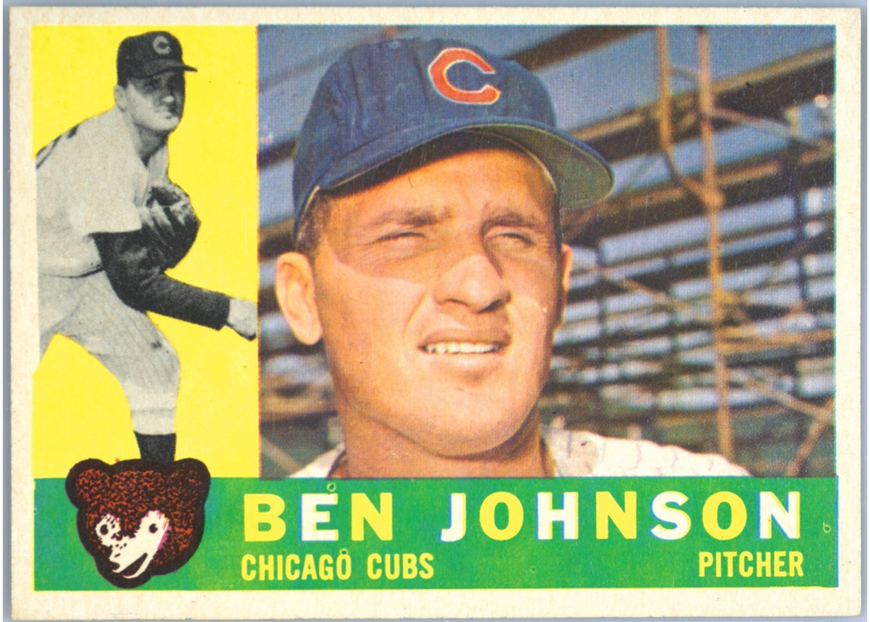 1960 Topps #528 Ben Johnson, Chicago Cubs