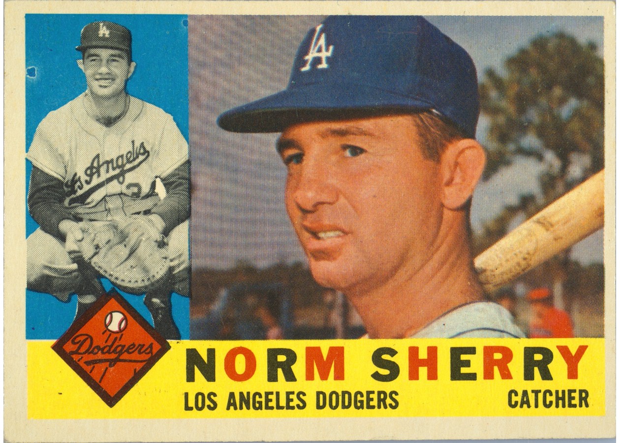 1960 Topps #529 Norm Sherry, Los Angeles Dodgers
