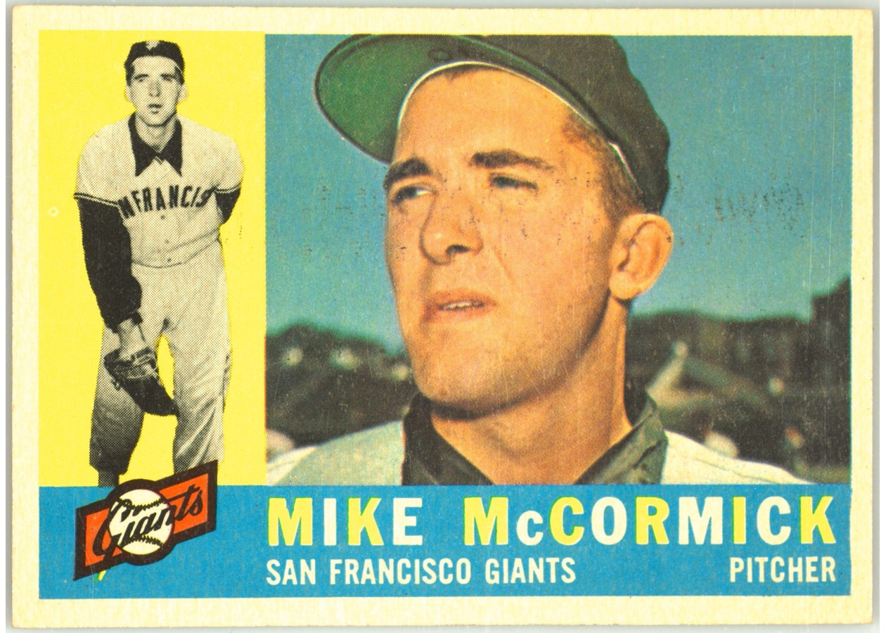 1960 Topps #530 Mike McCormick, San Francisco Giants