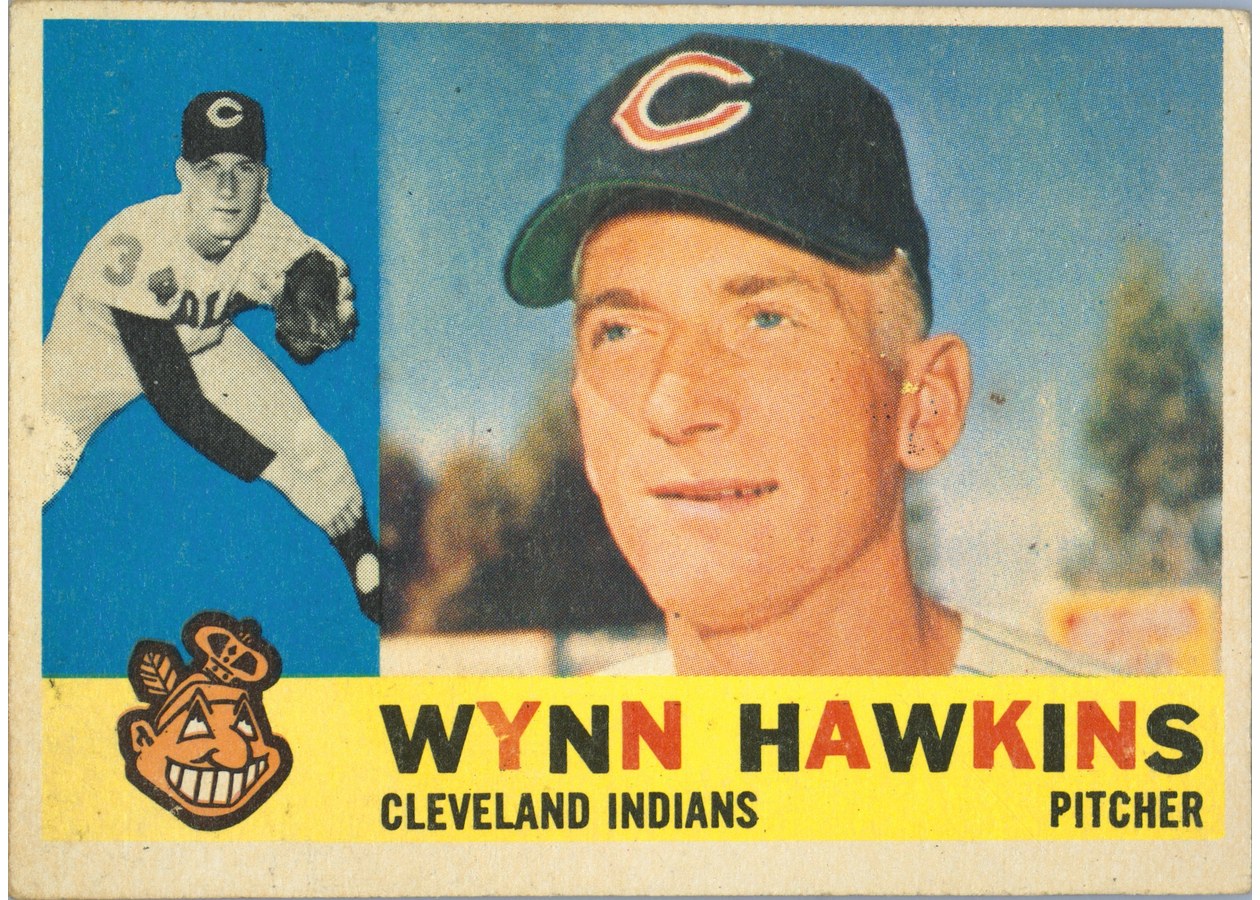 1960 Topps #536 Wynn Hawkins, Cleveland Indians
