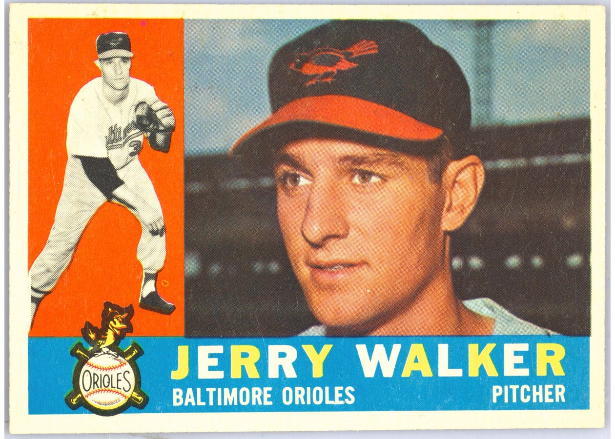 1960 Topps #540 Jerry Walker, Baltimore Orioles