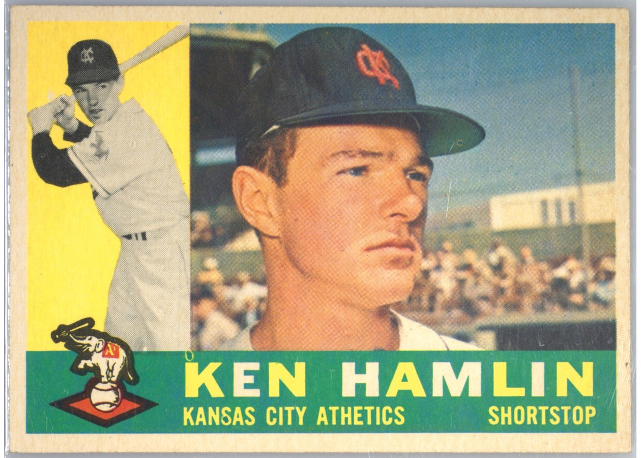 1960 Topps #542 Ken Hamlin, Kansas City Athletics