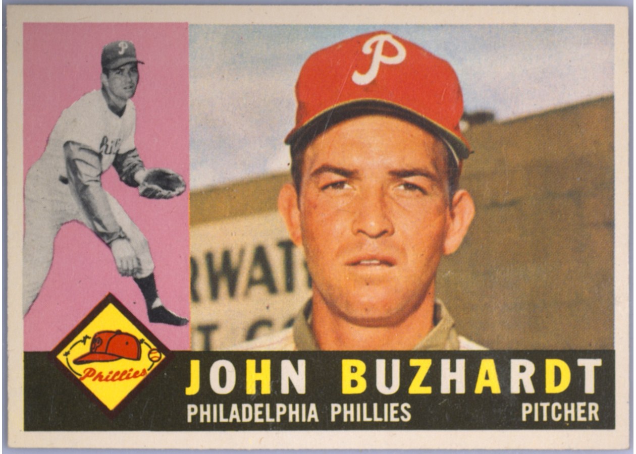 1960 Topps #549 John Buzhardt, Philadelphia Phillies