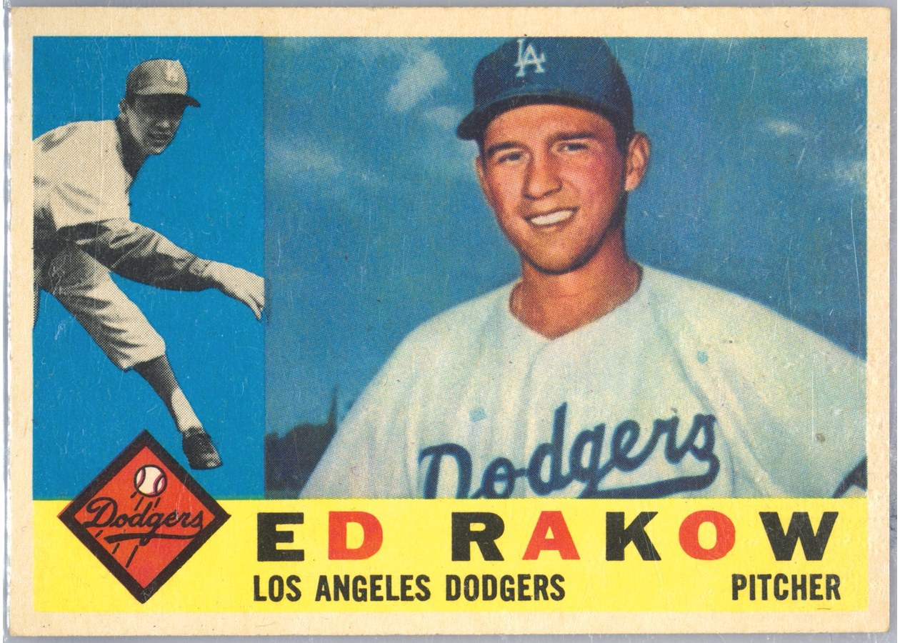 1960 Topps #551 Ed Rakow, Los Angeles Dodgers