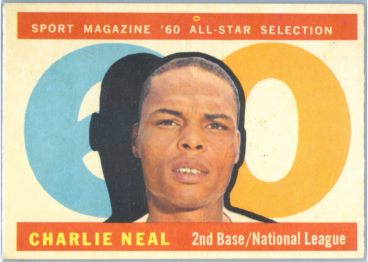 1960 Topps #556 Charlie Neal, Los Angeles Dodgers