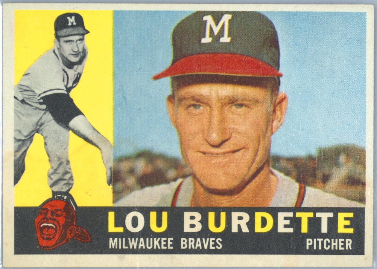 1960 Topps #70 Lew Burdette, Milwaukee Braves