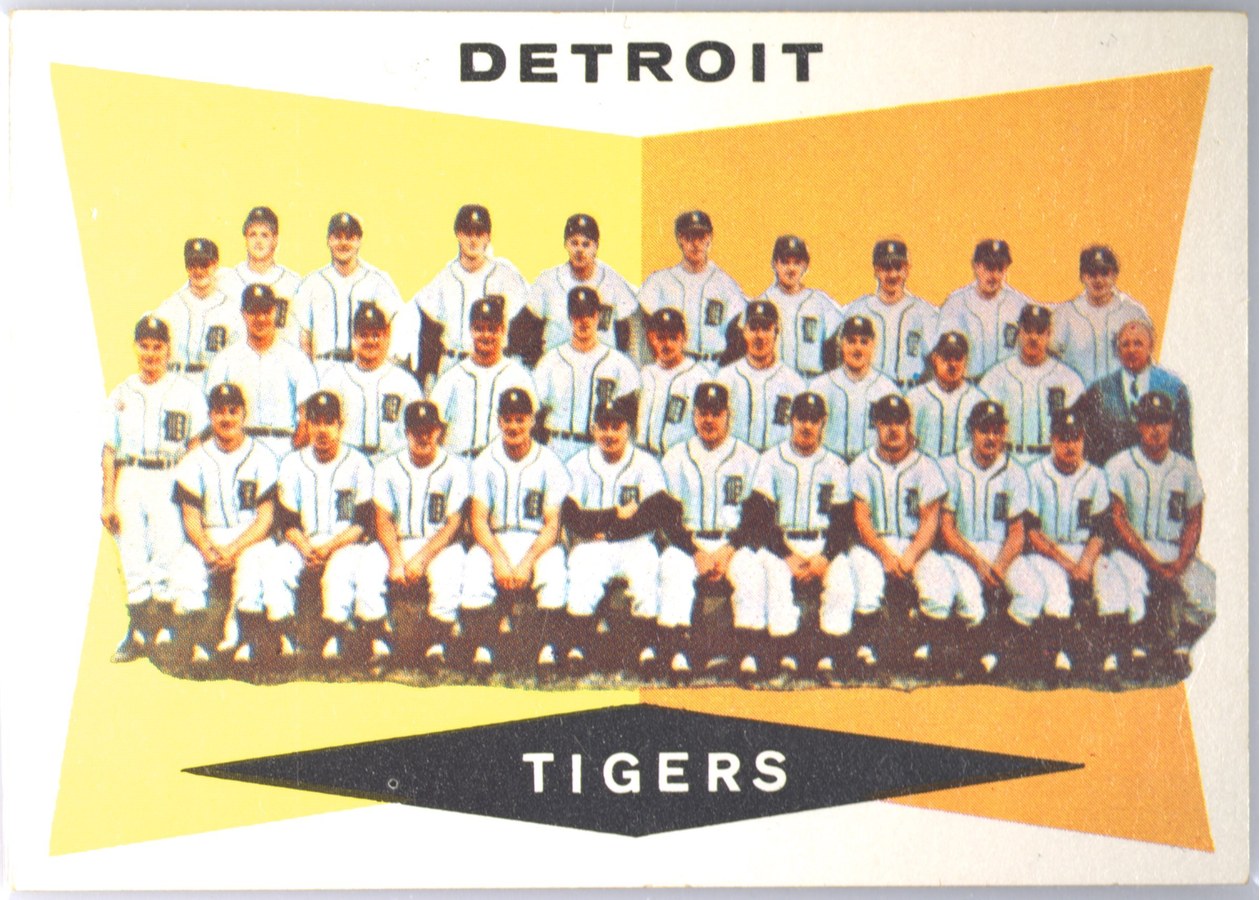 1960 Topps #72 Detroit Tigers