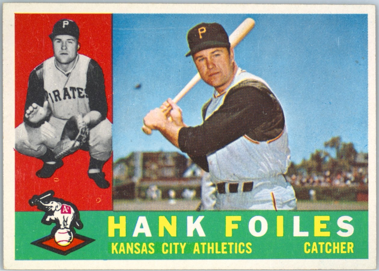 1960 Topps #77 Hank Foiles, Kansas City Athletics