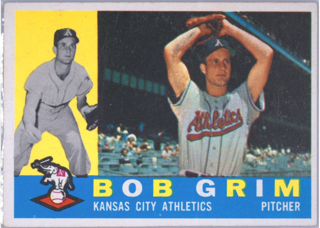 1960 Topps #78 Bob Grim, Kansas City Athletics