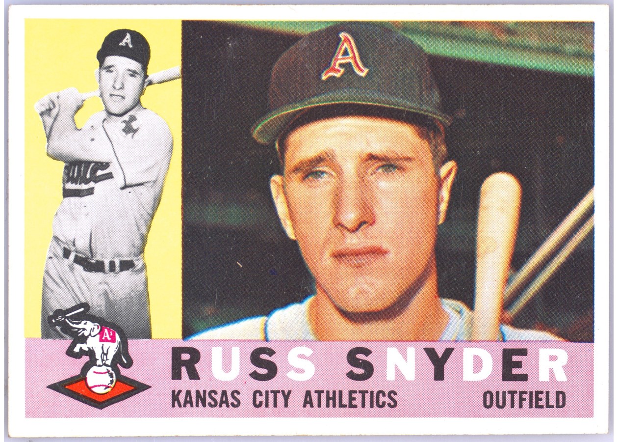 1960 Topps #81 Russ Snyder, Kansas City Athletics