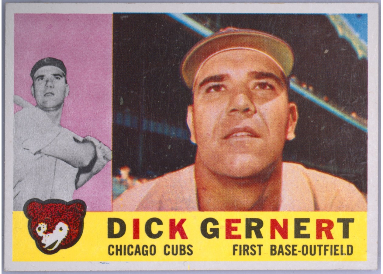 1960 Topps #86 Dick Gernert, Chicago Cubs