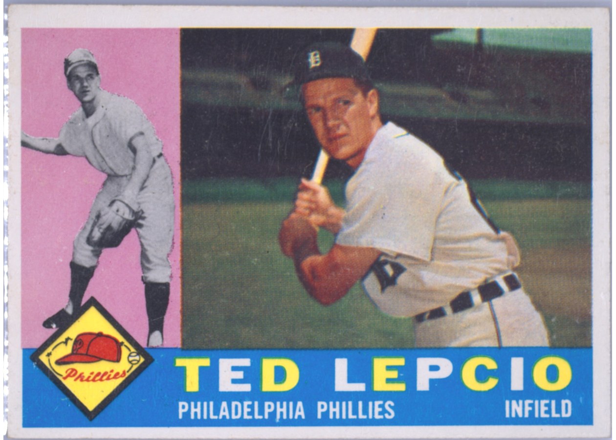 1960 Topps #97 Ted Lepcio, Philadelphia Phillies