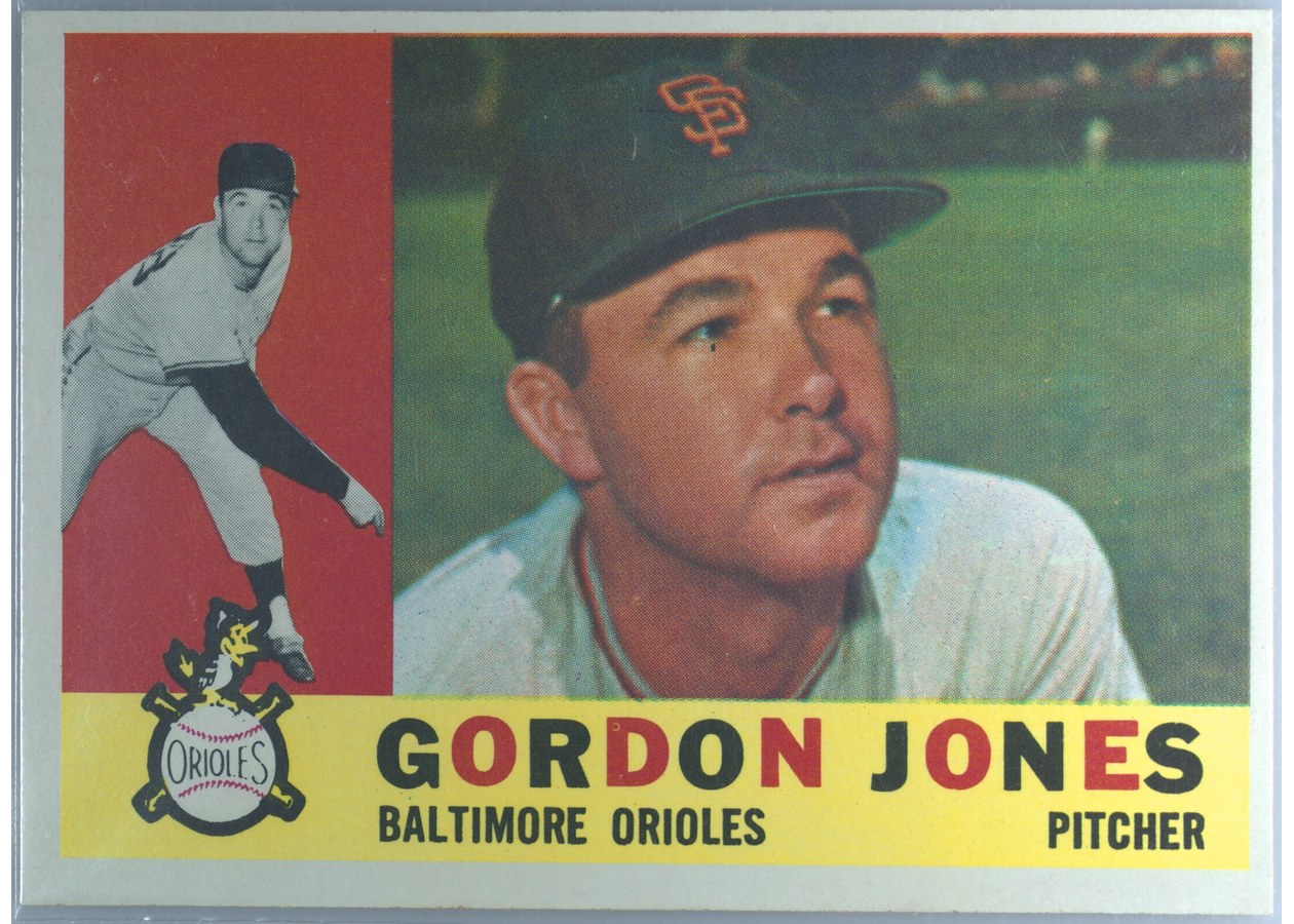 1960 Topps #98 Gordon Jones, Baltimore Orioles