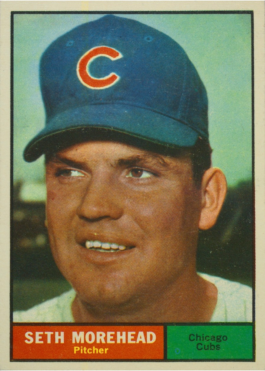 1961 Topps #107 Seth Morehead, Chicago Cubs