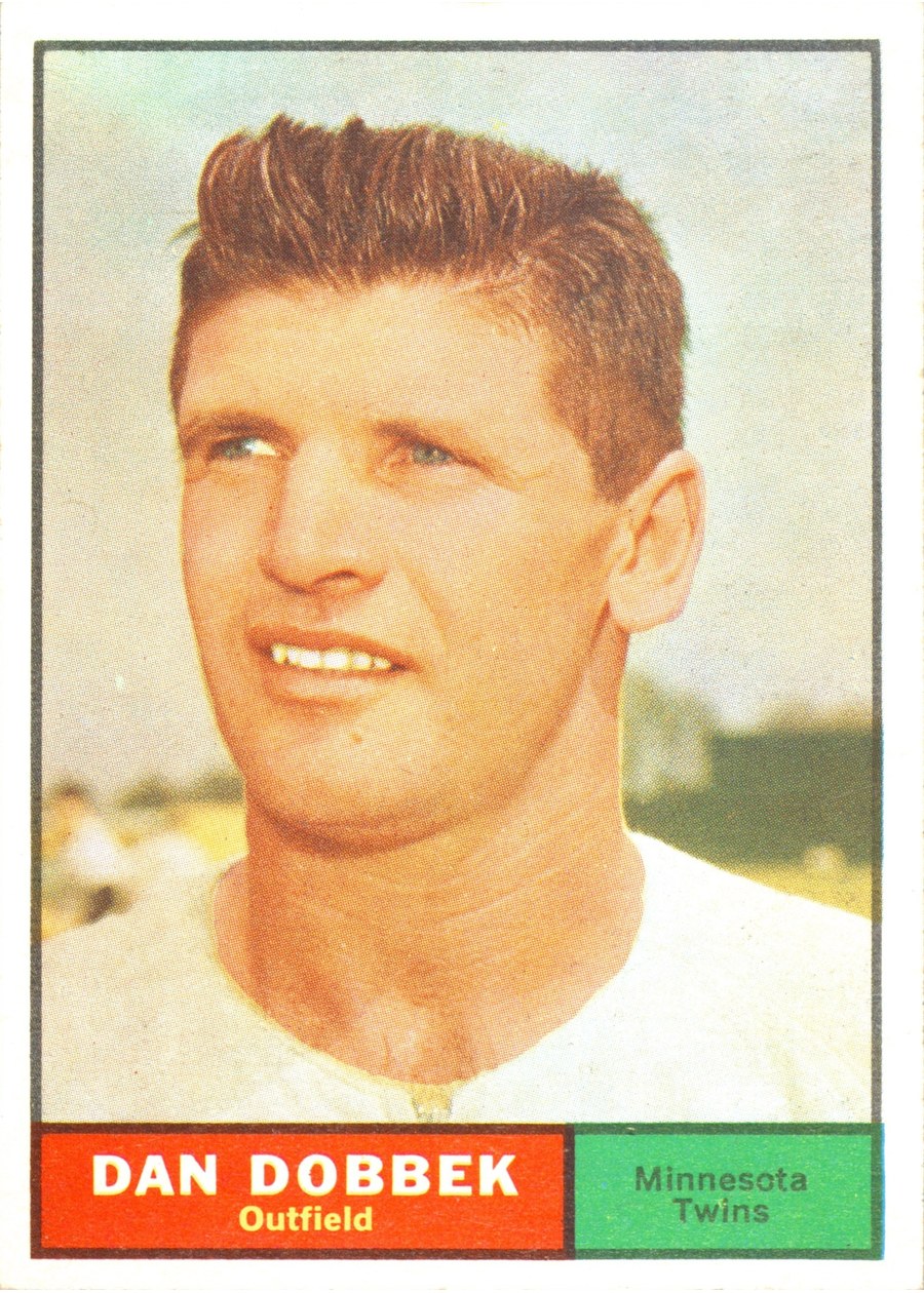 1961 Topps #108 Dan Dobbek, Minnesota Twins