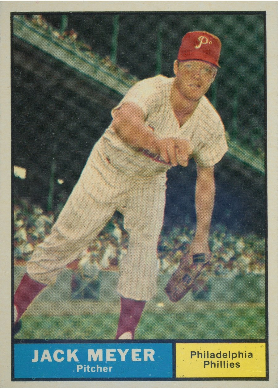 1961 Topps #111 Jack Meyer, Philadelphia Phillies