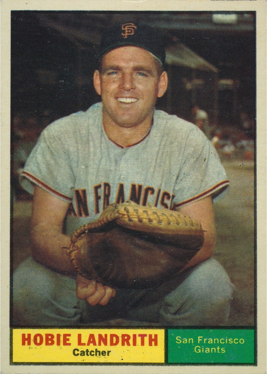 1961 Topps #114 Hobie Landrith, San Francisco Giants