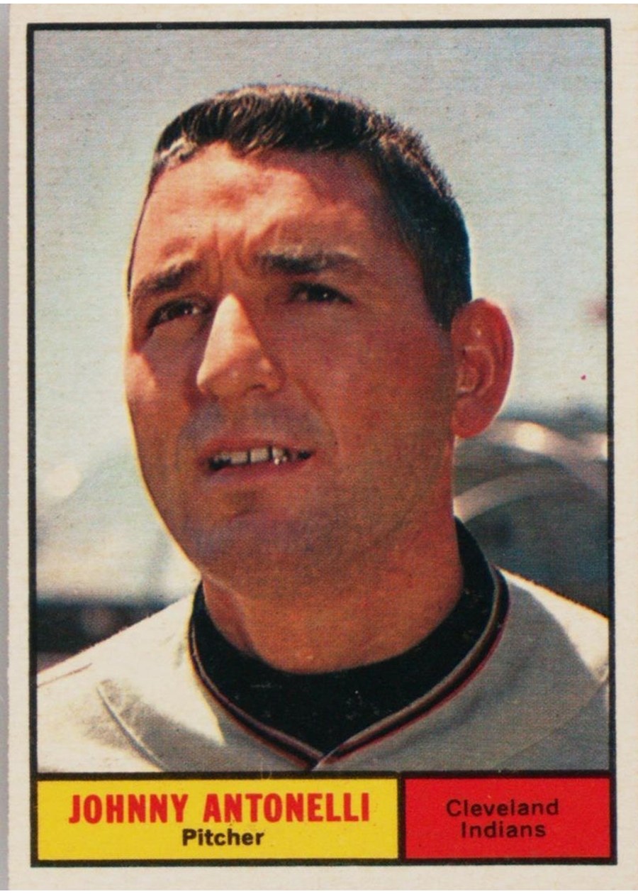 1961 Topps #115 Johnny Antonelli, Cleveland Indians