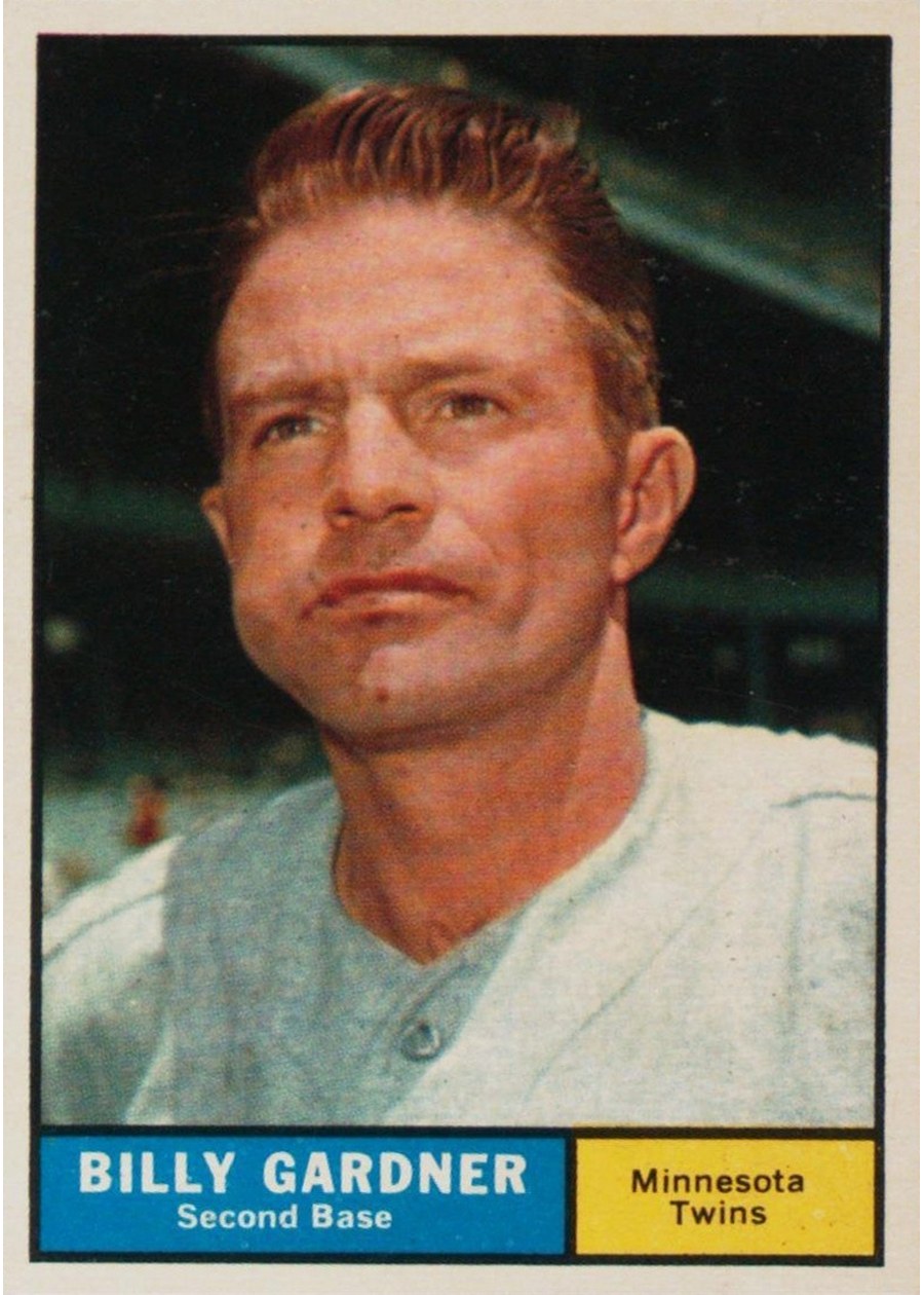 1961 Topps #123 Billy Gardner, Minnesota Twins
