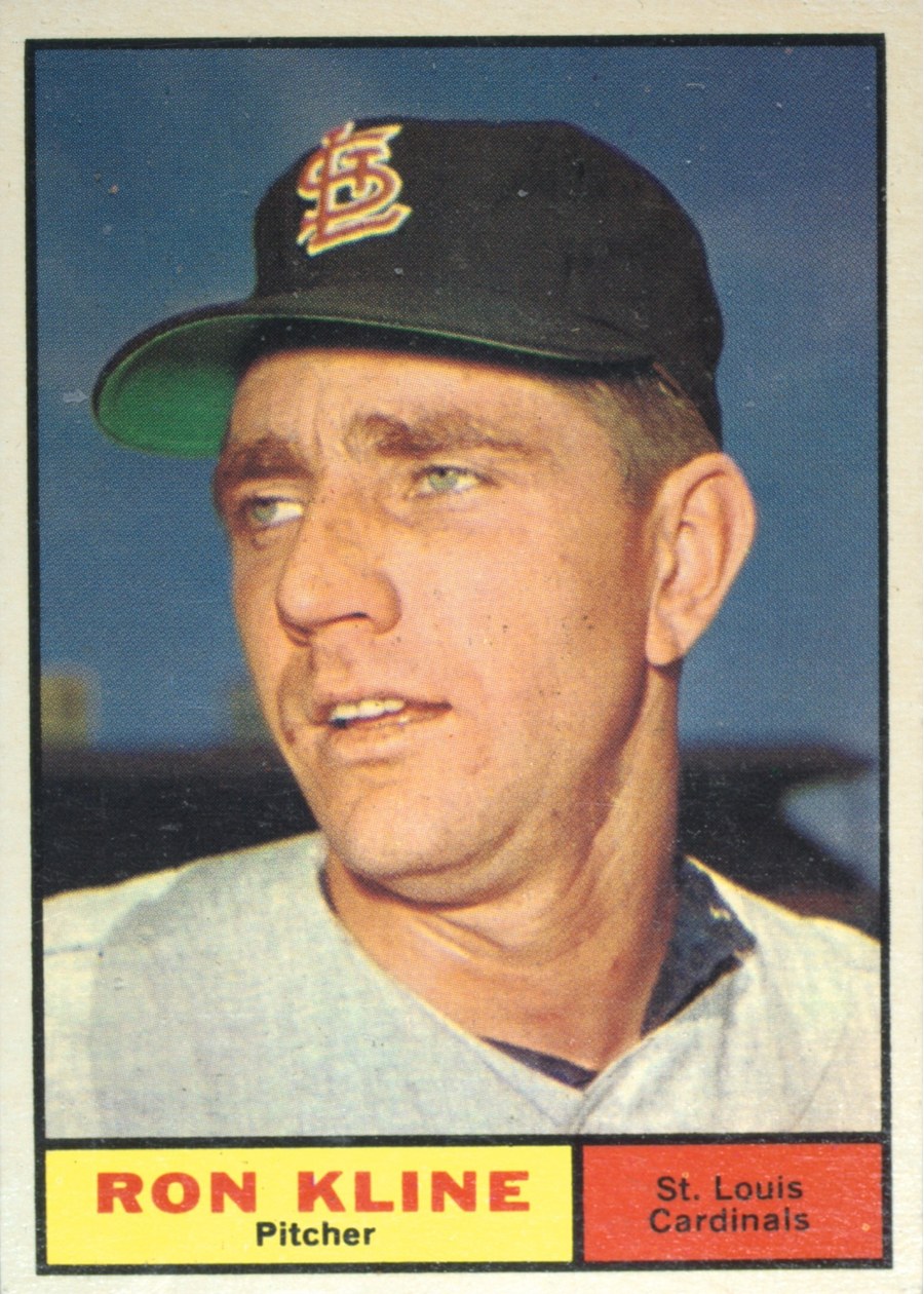 1961 Topps #127 Ron Kline, St. Louis Cardinals