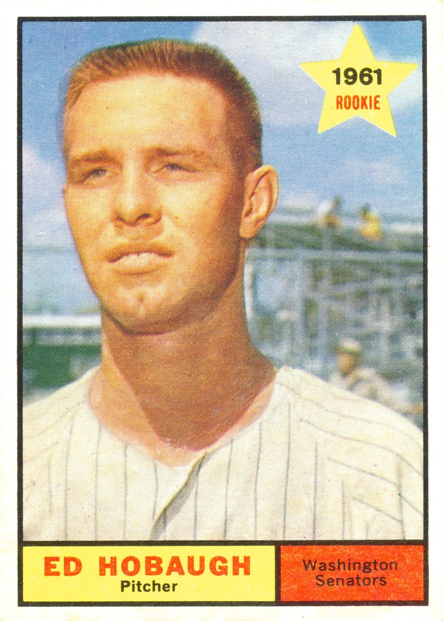 1961 Topps #129 Ed Hobaugh, Washington Senators