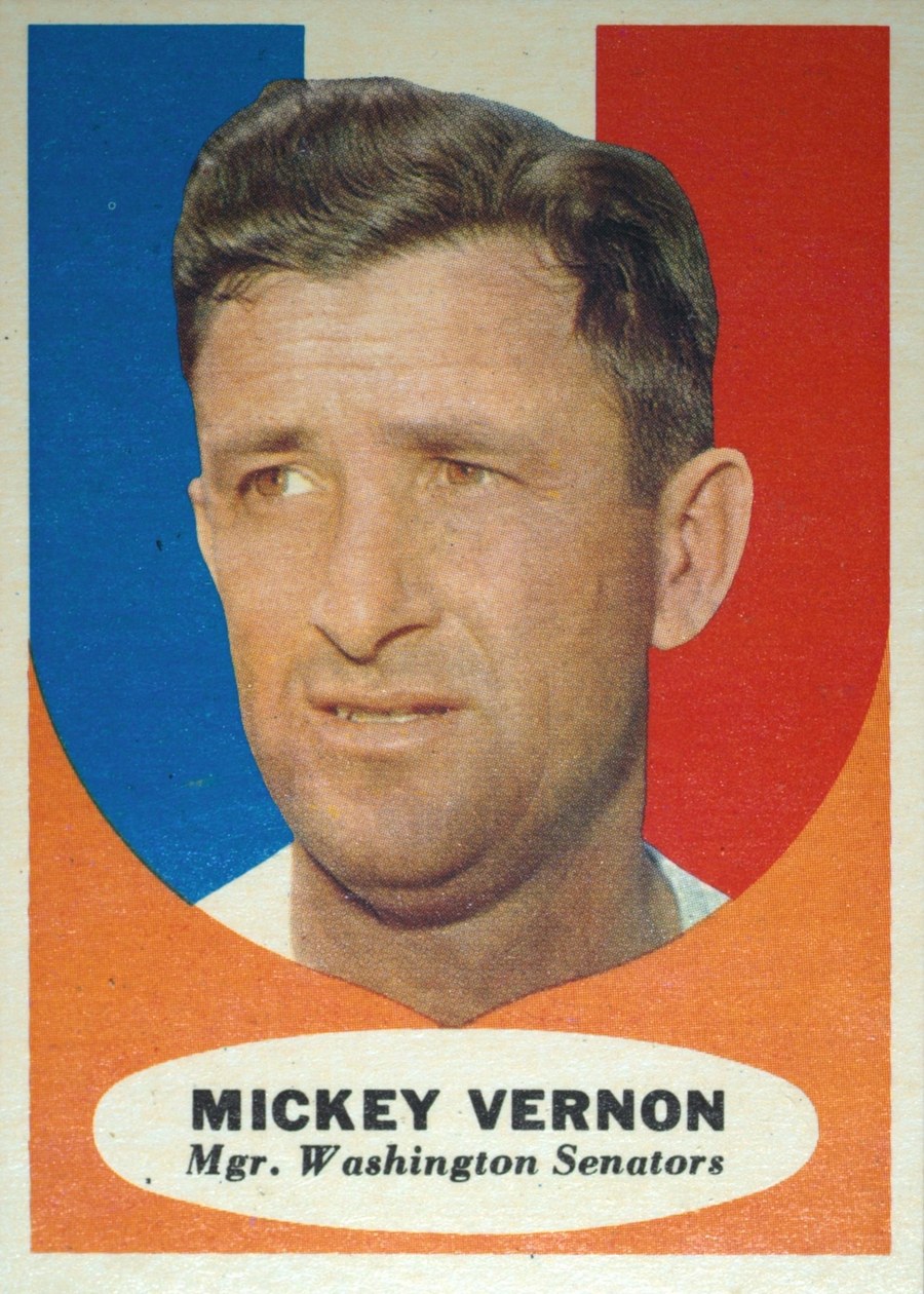 1961 Topps #134 Mickey Vernon, Washington Senators