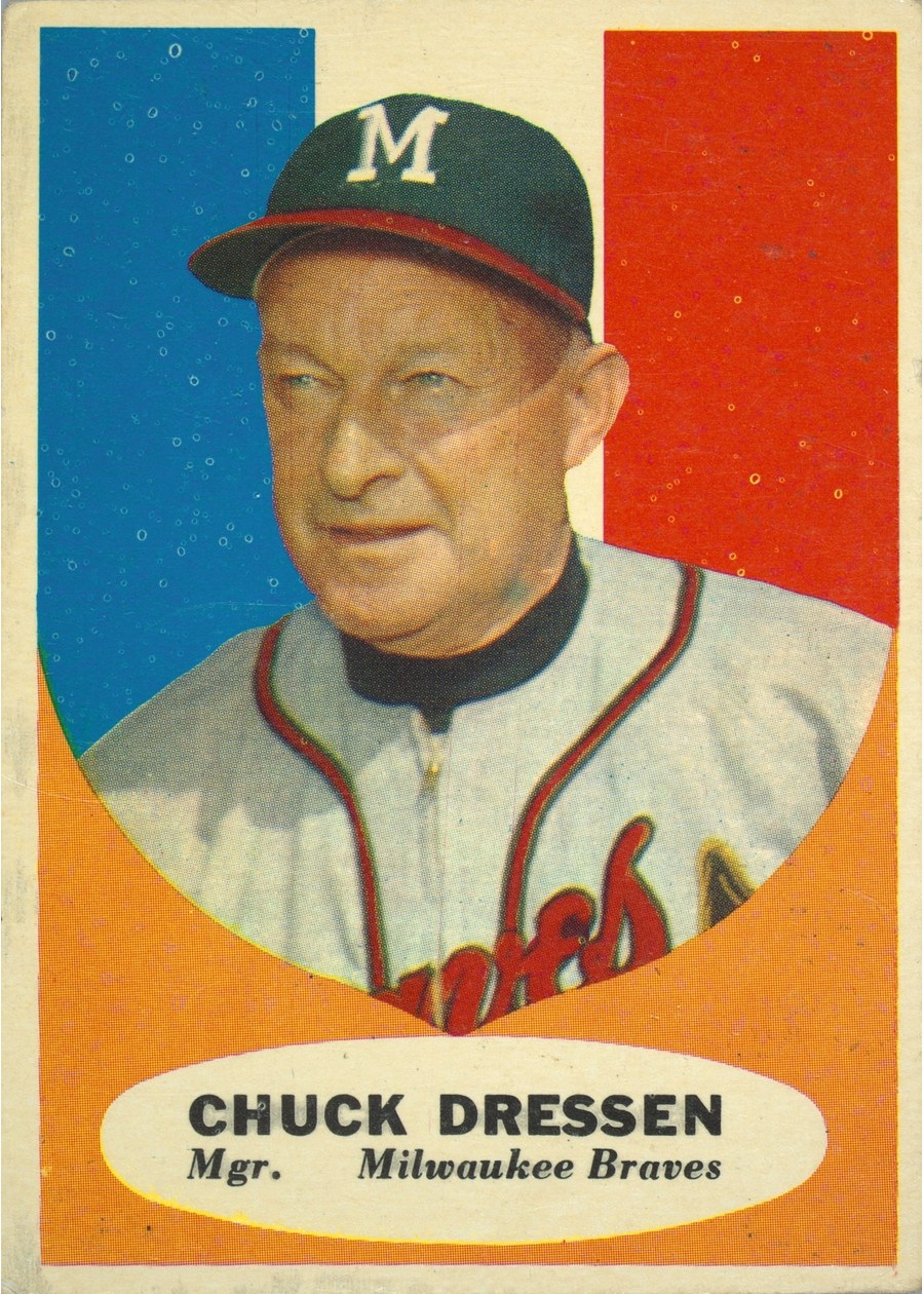 1961 Topps #137 Chuck Dressen, Milwaukee Braves
