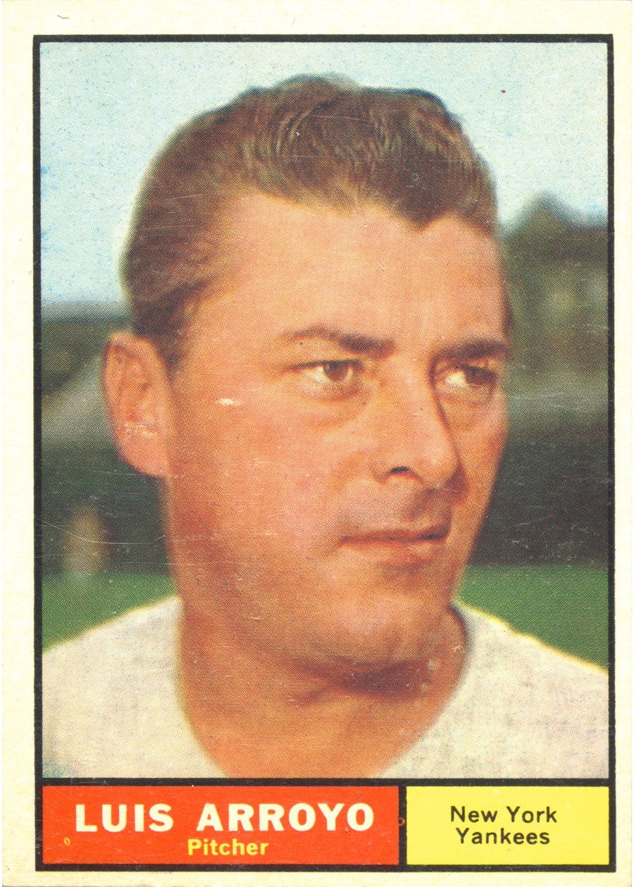 1961 Topps #142 Luis Arroyo, New York Yankees