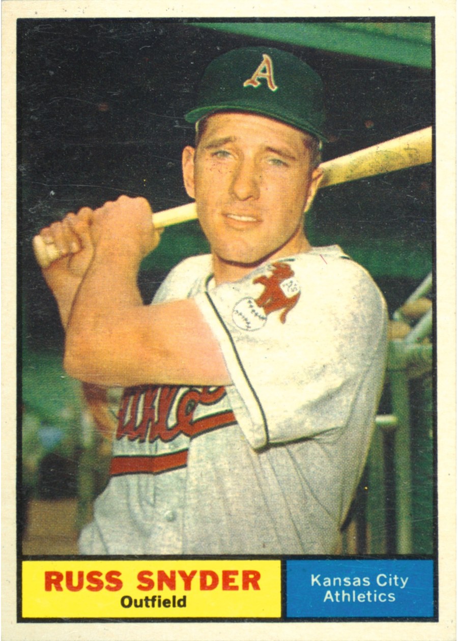 1961 Topps #143 Russ Snyder, Kansas City Athletics