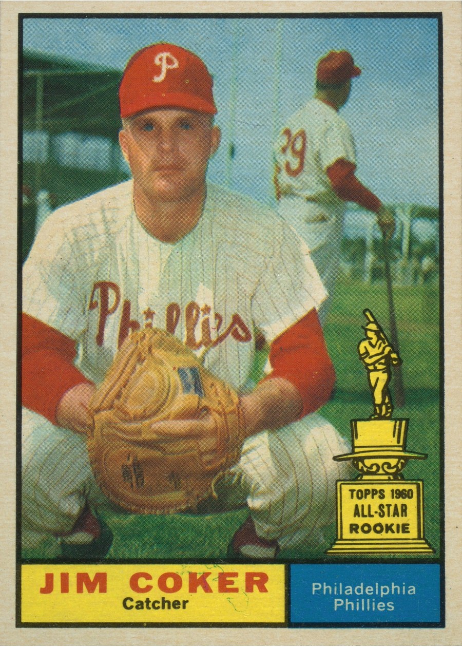 1961 Topps #144 Jim Coker, Philadelphia Phillies