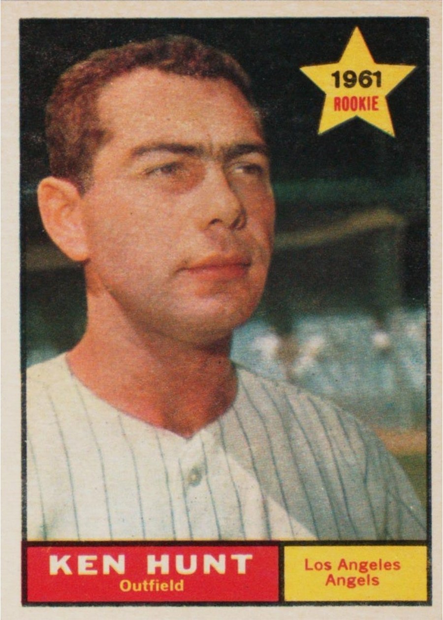 1961 Topps #156 Ken Hunt, Los Angeles Angels