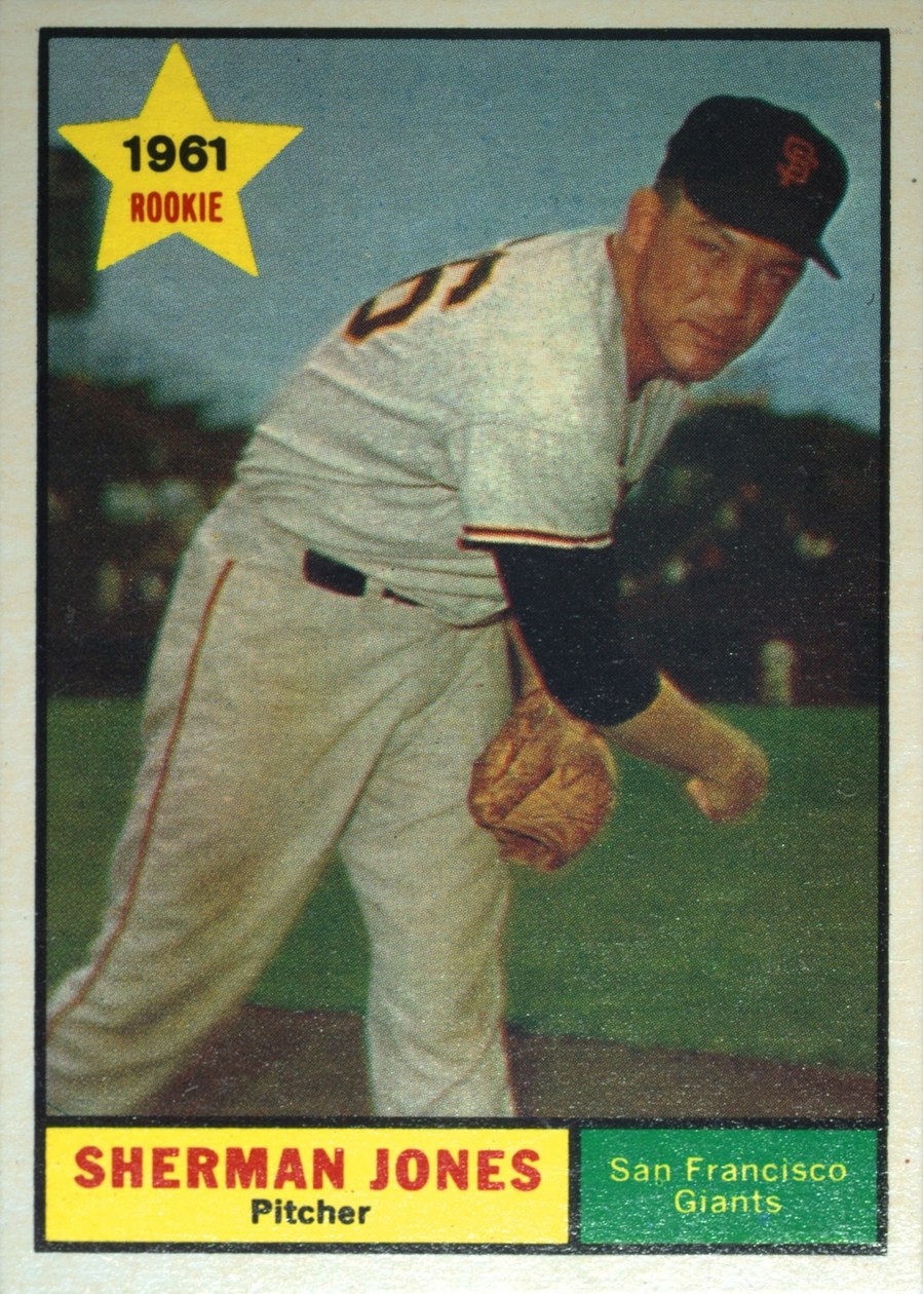 1961 Topps #161 Sherman Jones, San Francisco Giants
