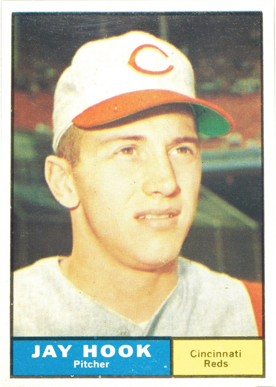 1961 Topps #162 Jay Hook, Cincinnati Reds