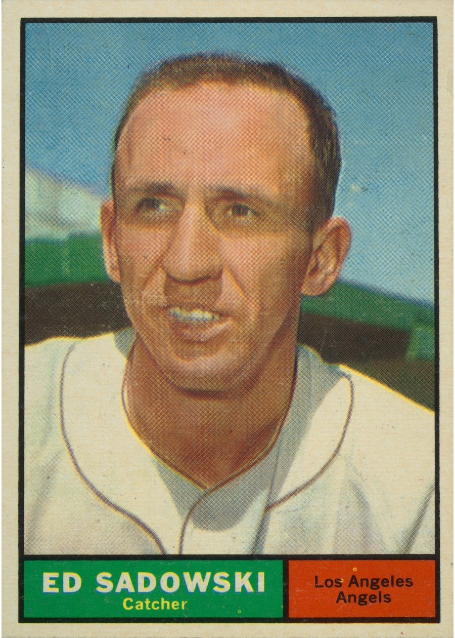 1961 Topps #163 Ed Sadowski, Los Angeles Angels