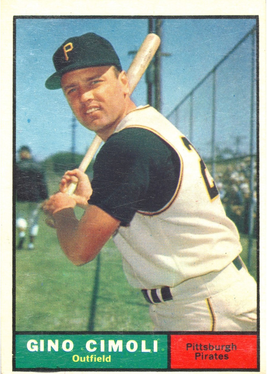 1961 Topps #165 Gino Cimoli, Pittsburgh Pirates