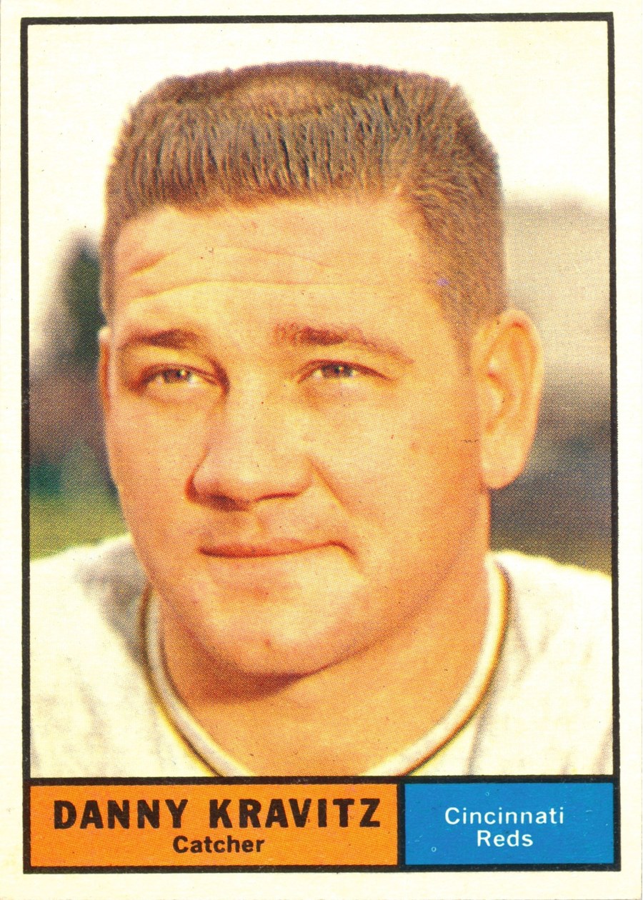 1961 Topps #166 Danny Kravitz, Cincinnati Reds