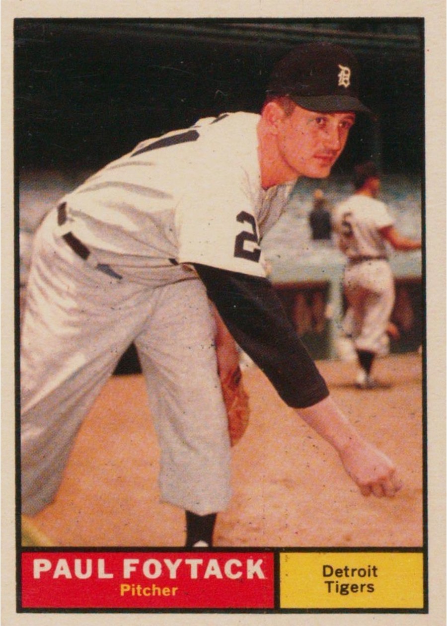 1961 Topps #171 Paul Foytack, Detroit Tigers