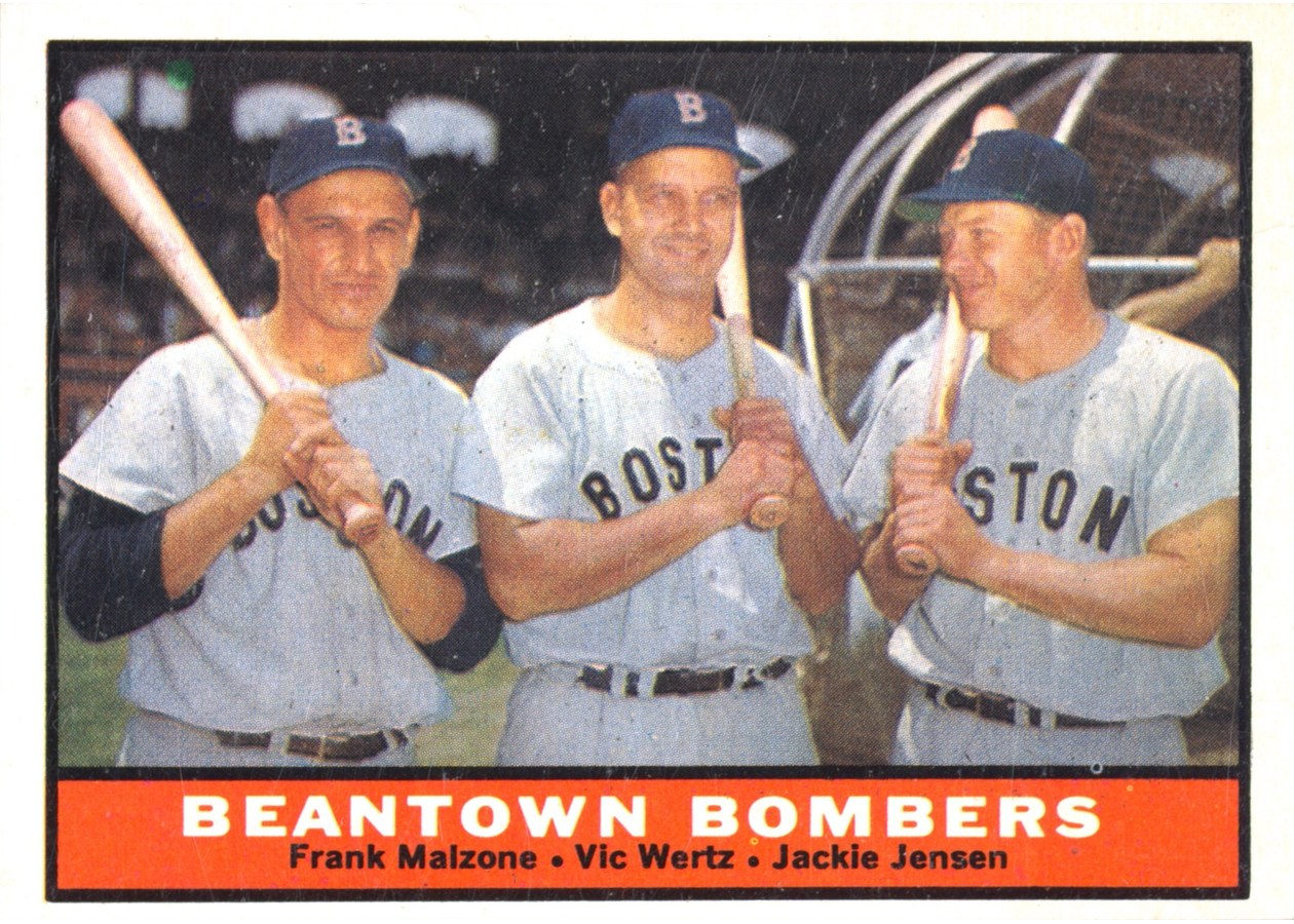 1961 Topps #173 Beantown Bombers, Boston Red Sox
