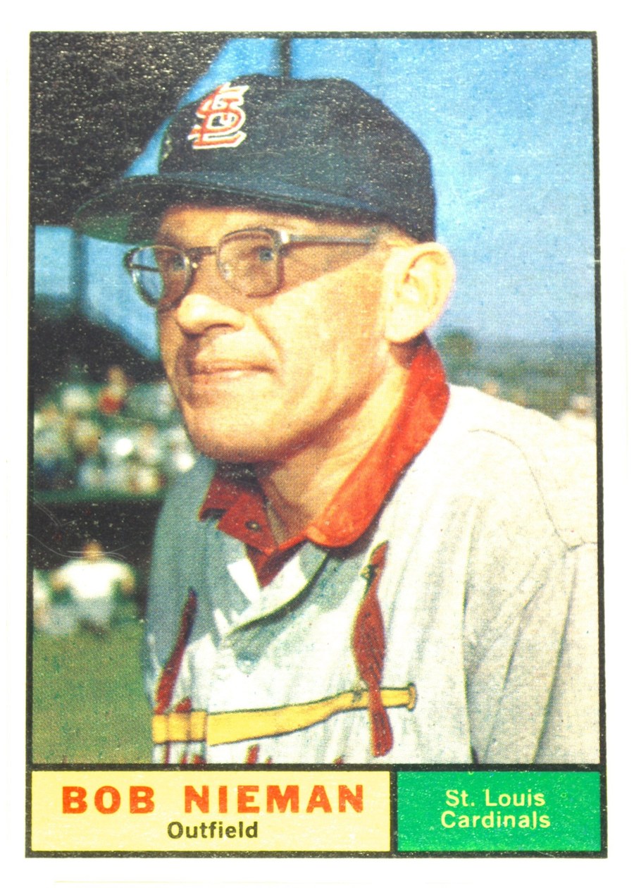1961 Topps #178 Bob Nieman, St. Louis Cardinals