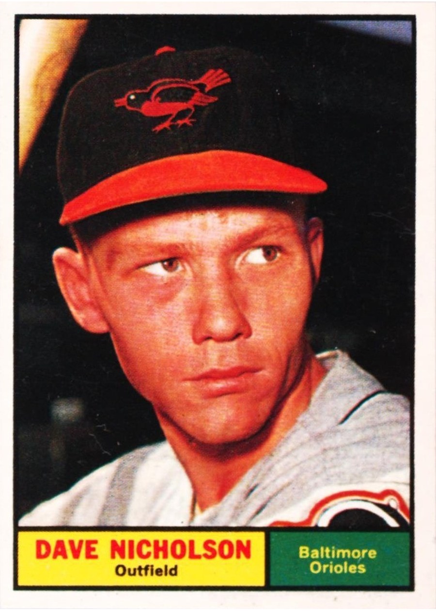 1961 Topps #182 Dave Nicholson, Baltimore Orioles