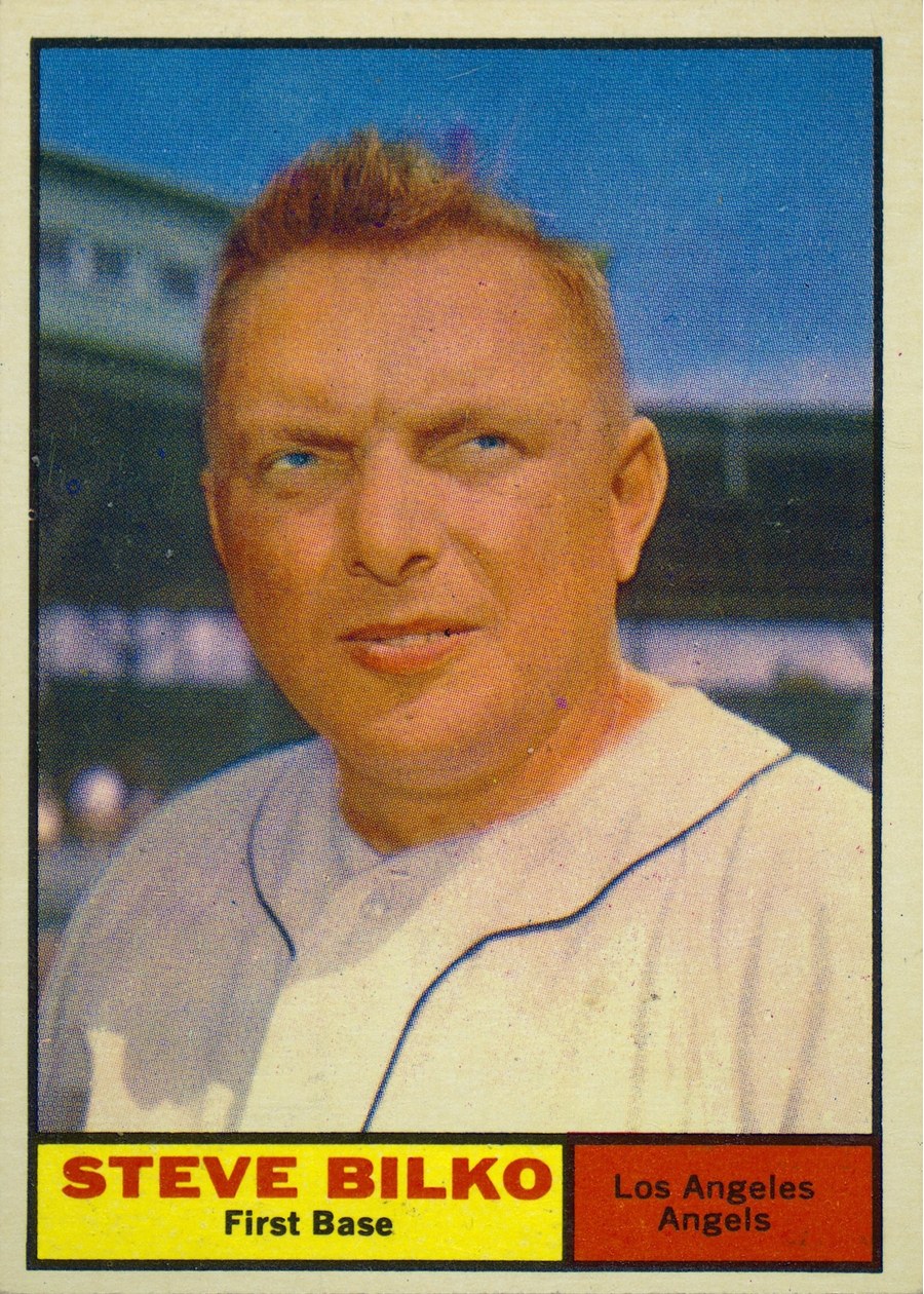1961 Topps #184 Steve Bilko, Los Angeles Angels