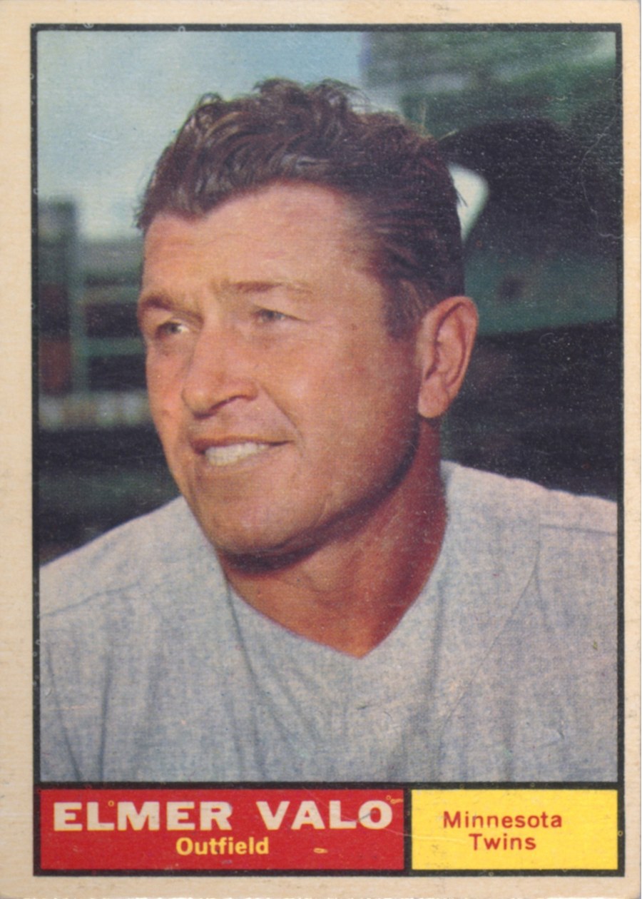 1961 Topps #186 Elmer Valo, Minnesota Twins