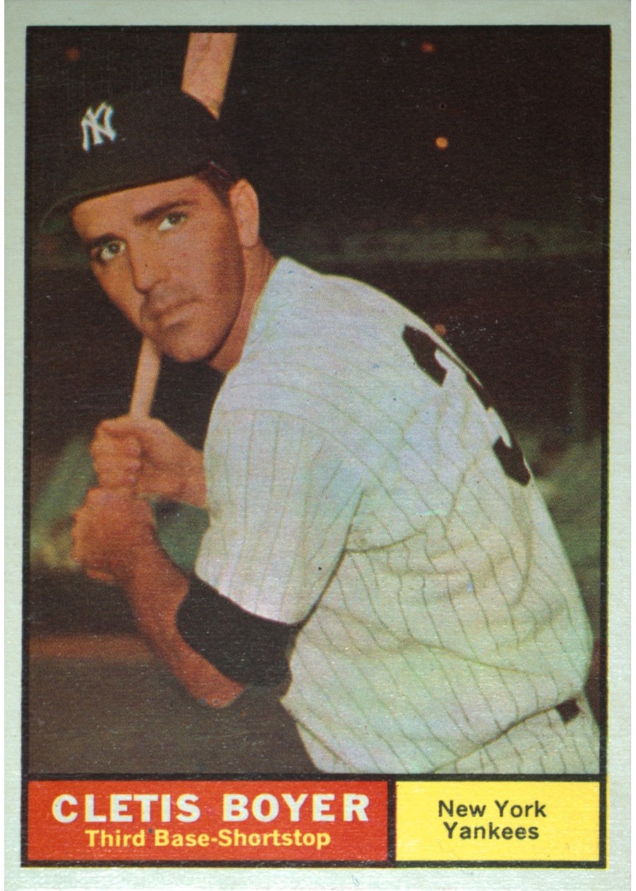 1961 Topps #19 Cletis Boyer, New York Yankees