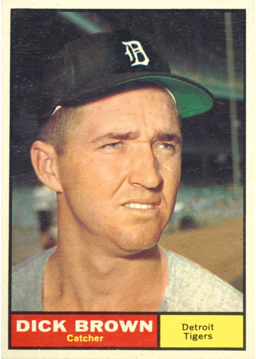 1961 Topps #192 Dick Brown, Detroit Tigers