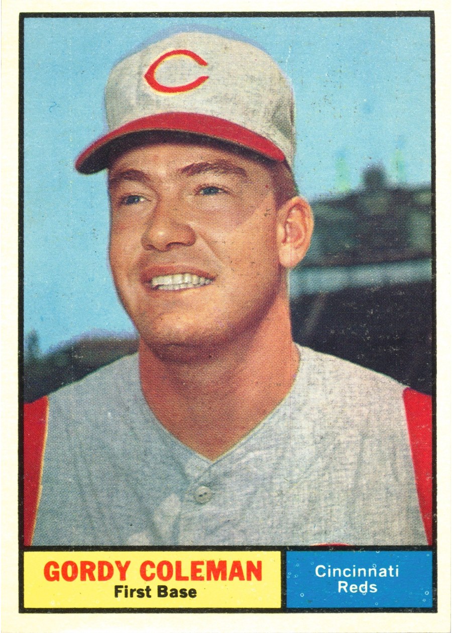 1961 Topps #194 Gordy Coleman, Cincinnati Reds