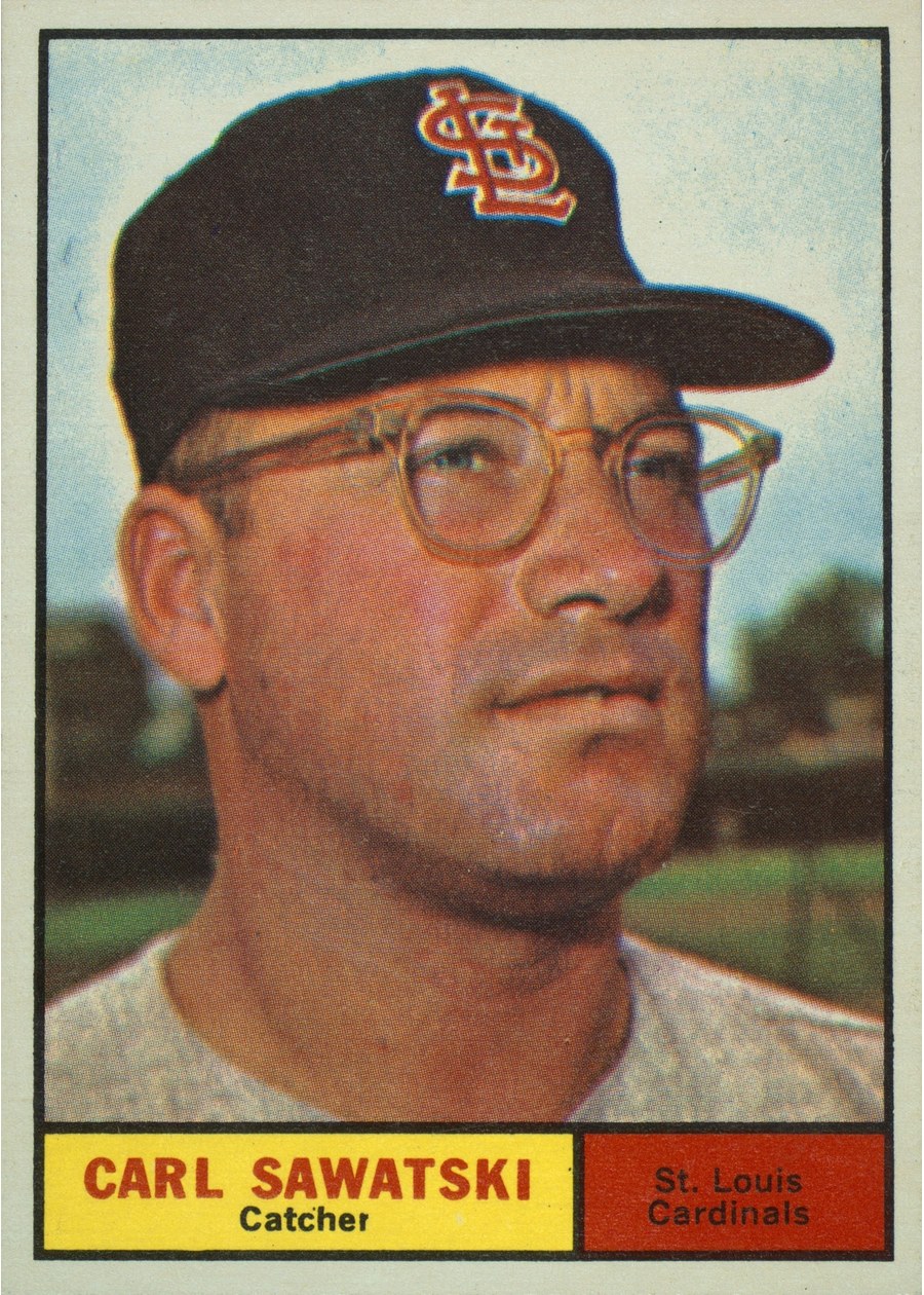 1961 Topps #198 Carl Sawatski, St. Louis Cardinals